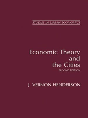 cover image of Economic Theory and the Cities